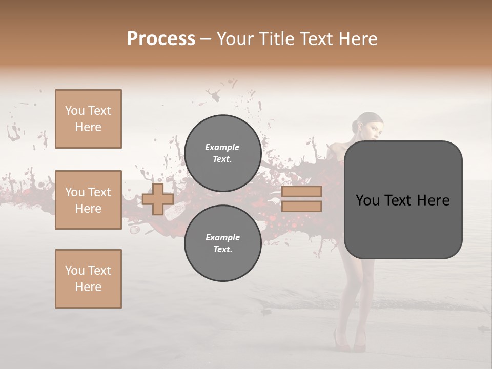Nature Fashion Girl PowerPoint Template