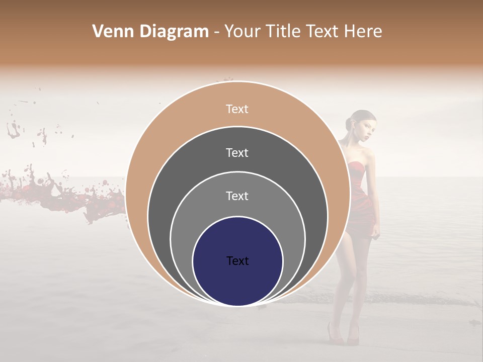 Nature Fashion Girl PowerPoint Template