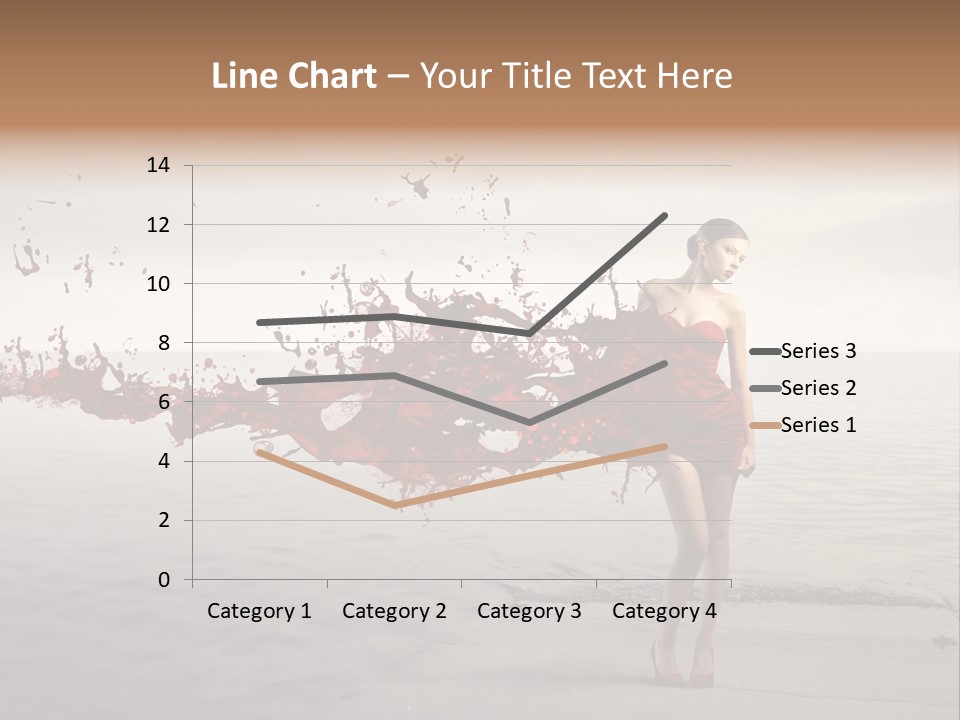 Nature Fashion Girl PowerPoint Template