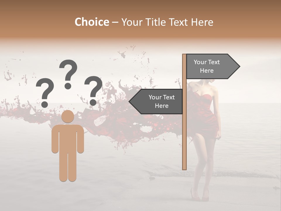 Nature Fashion Girl PowerPoint Template