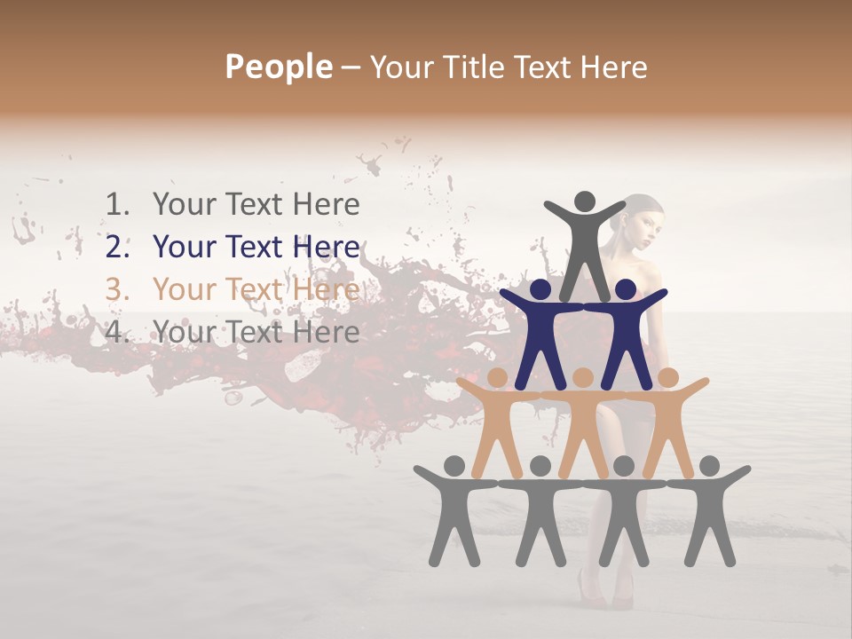 Nature Fashion Girl PowerPoint Template