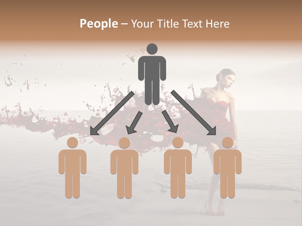 Nature Fashion Girl PowerPoint Template