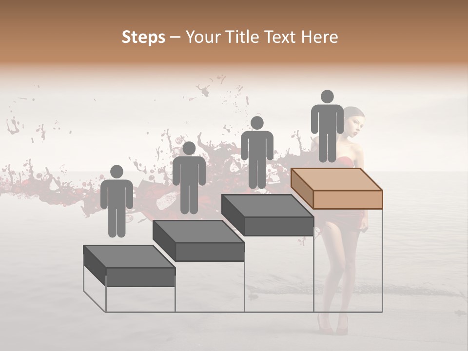 Nature Fashion Girl PowerPoint Template