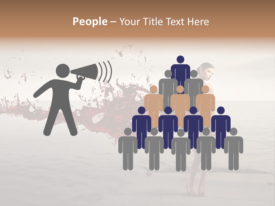 Nature Fashion Girl PowerPoint Template