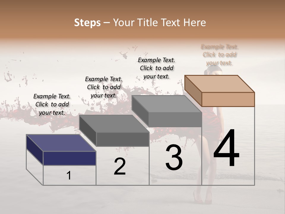 Nature Fashion Girl PowerPoint Template