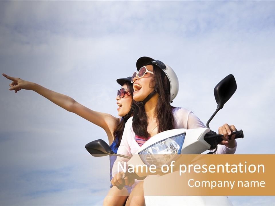 Bike Trip Joy PowerPoint Template