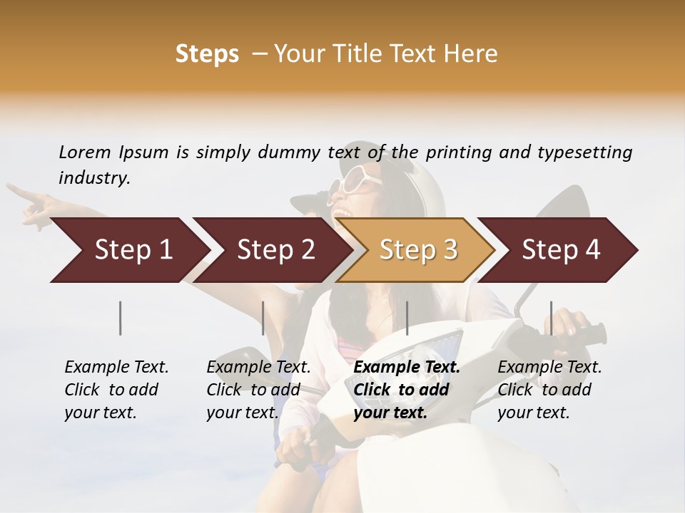 Bike Trip Joy PowerPoint Template