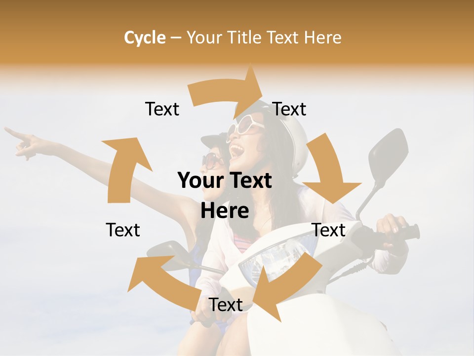 Bike Trip Joy PowerPoint Template