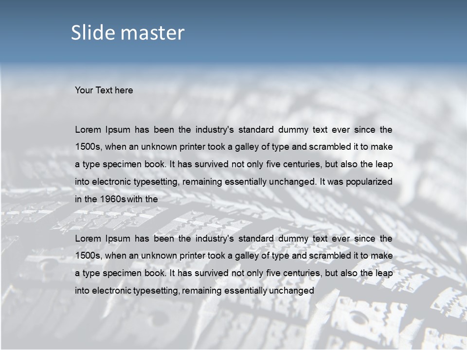 Rubber Motorsport Storage PowerPoint Template