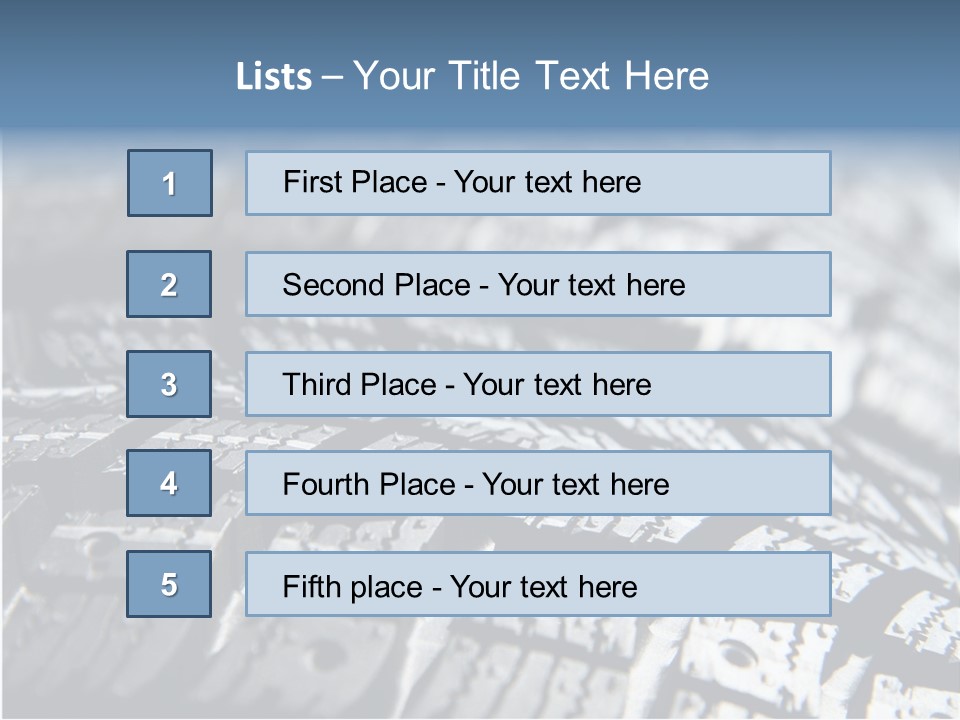 Rubber Motorsport Storage PowerPoint Template