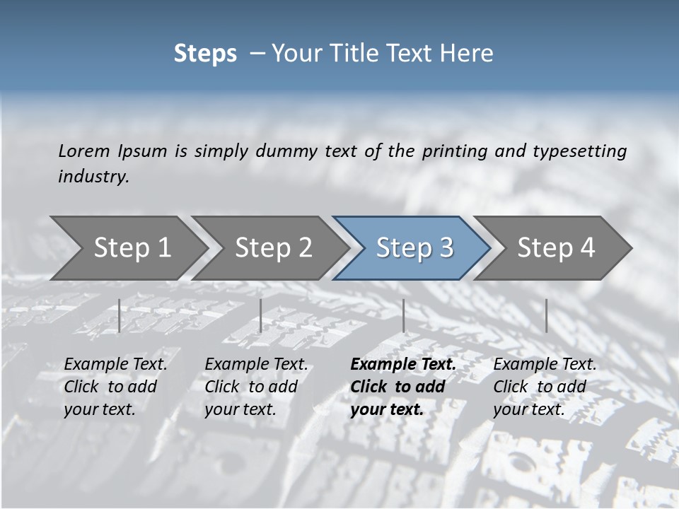 Rubber Motorsport Storage PowerPoint Template