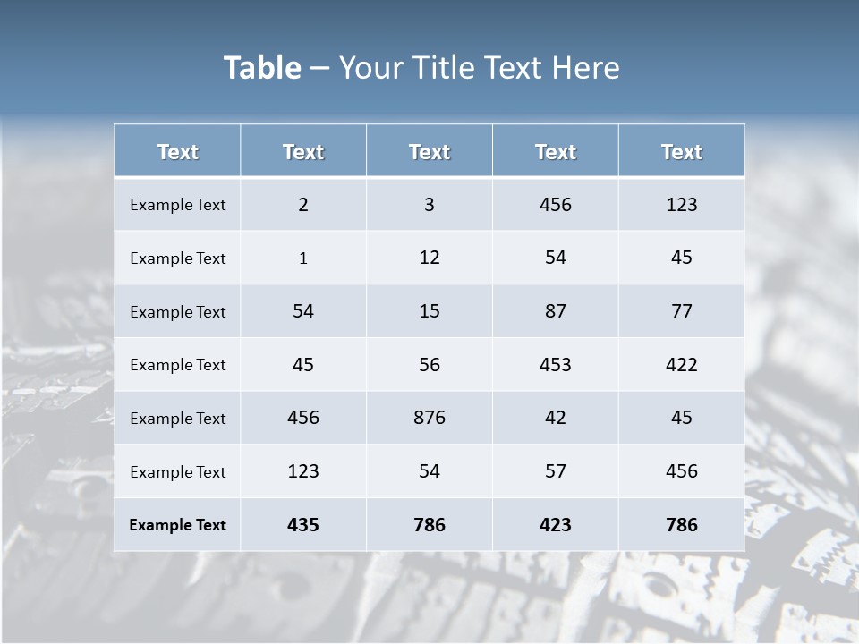 Rubber Motorsport Storage PowerPoint Template