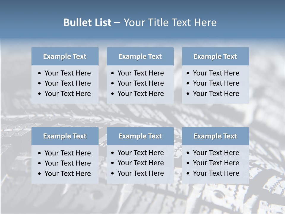 Rubber Motorsport Storage PowerPoint Template
