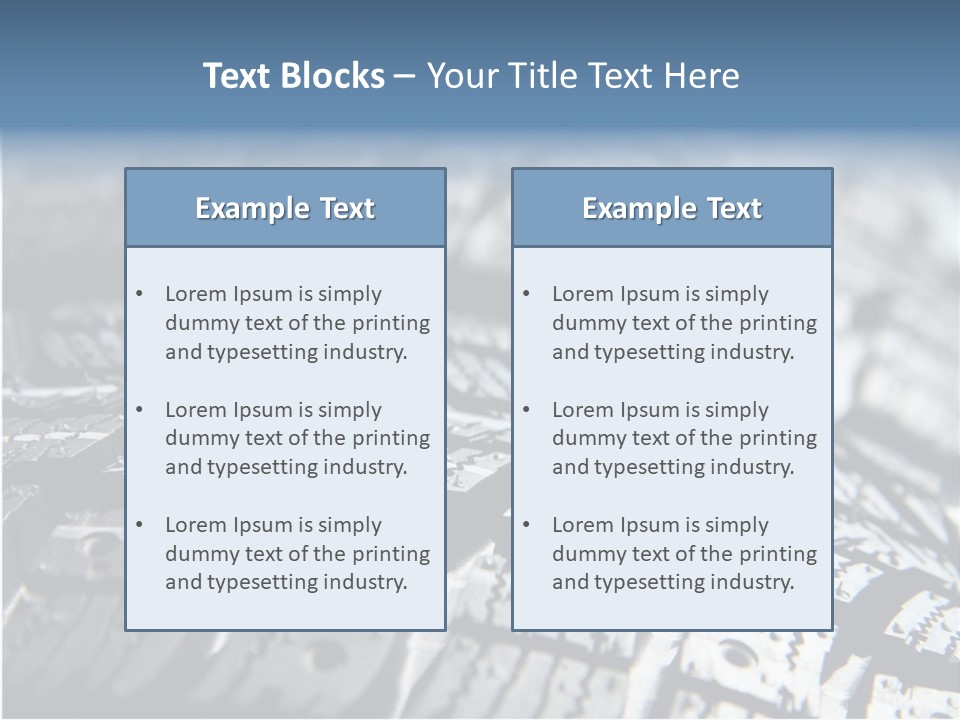 Rubber Motorsport Storage PowerPoint Template