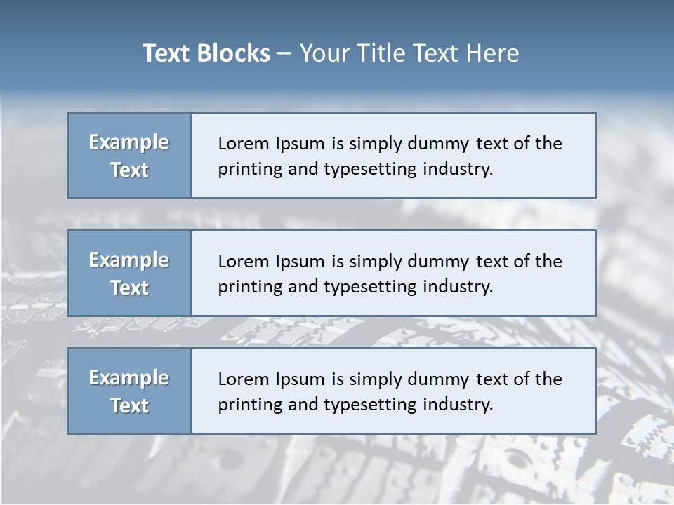 Rubber Motorsport Storage PowerPoint Template