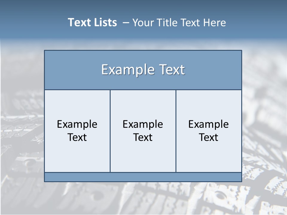 Rubber Motorsport Storage PowerPoint Template