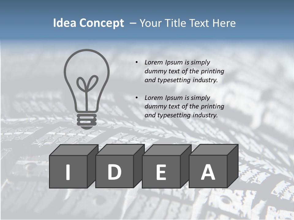 Rubber Motorsport Storage PowerPoint Template