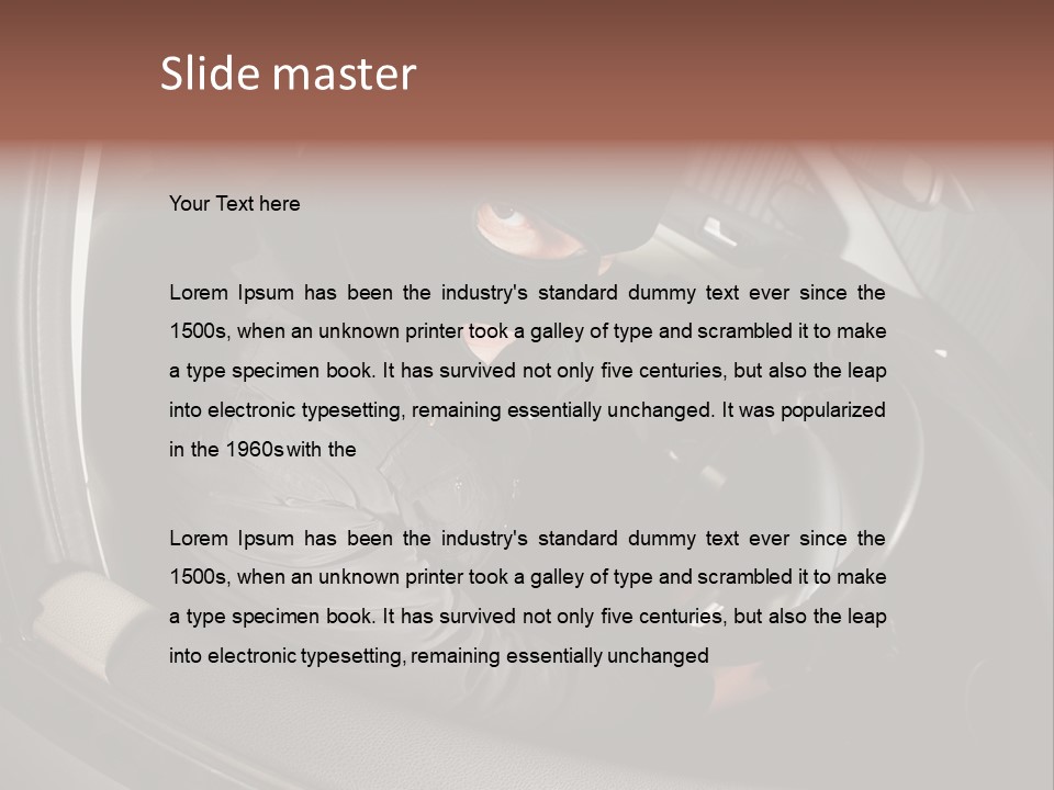 Outdoors Hijacks Despair PowerPoint Template