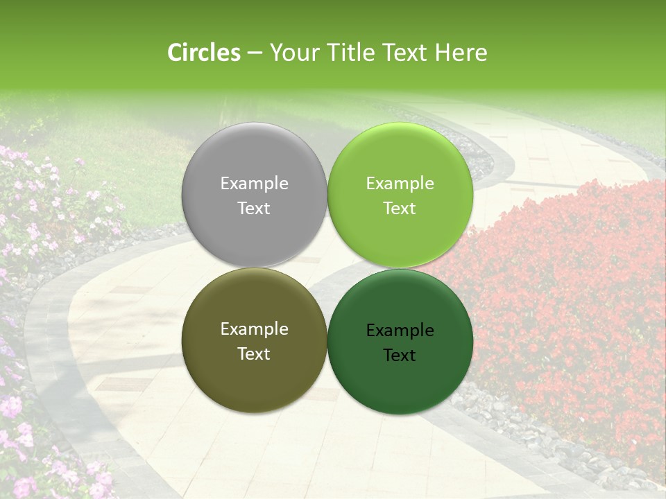 Cobble Tranquil Outdoor PowerPoint Template