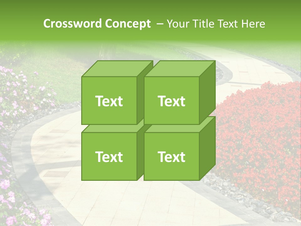 Cobble Tranquil Outdoor PowerPoint Template