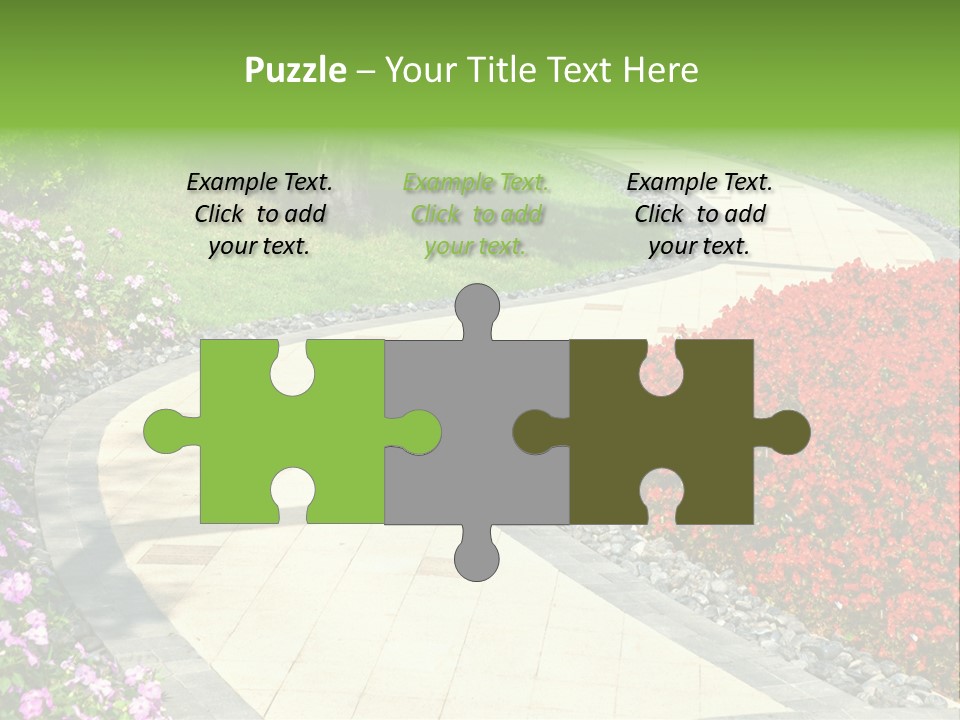 Cobble Tranquil Outdoor PowerPoint Template