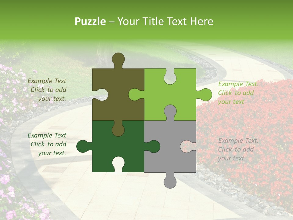 Cobble Tranquil Outdoor PowerPoint Template