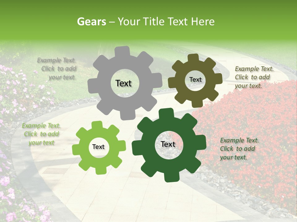 Cobble Tranquil Outdoor PowerPoint Template