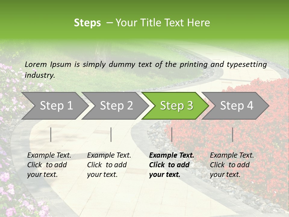 Cobble Tranquil Outdoor PowerPoint Template