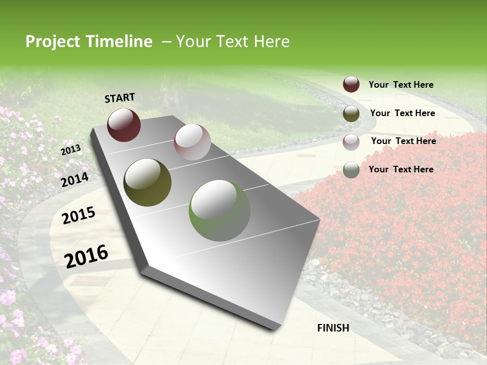 Cobble Tranquil Outdoor PowerPoint Template