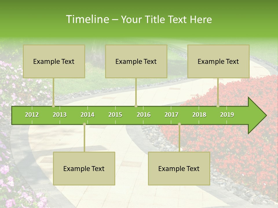 Cobble Tranquil Outdoor PowerPoint Template