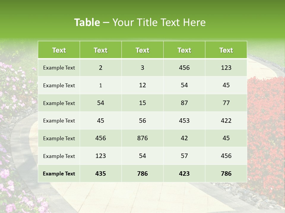 Cobble Tranquil Outdoor PowerPoint Template