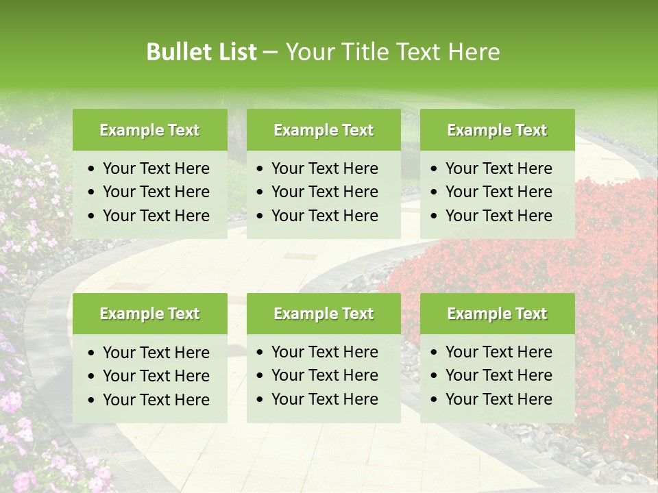 Cobble Tranquil Outdoor PowerPoint Template