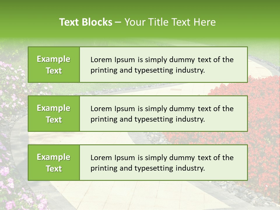 Cobble Tranquil Outdoor PowerPoint Template