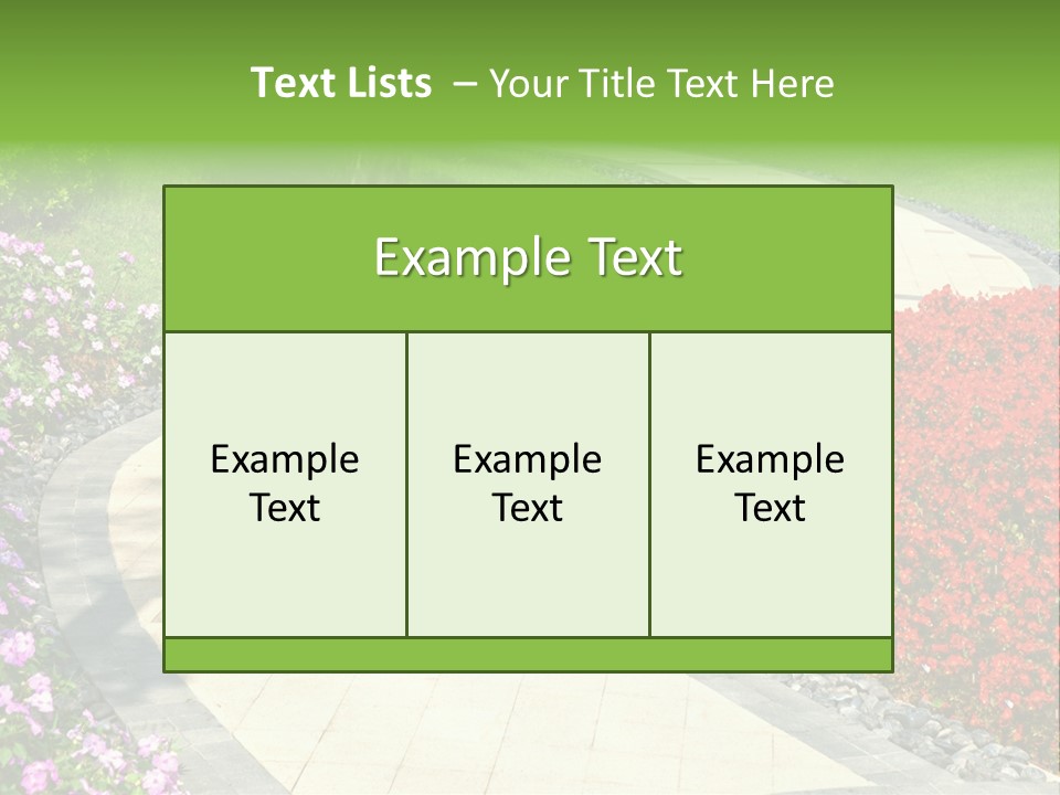 Cobble Tranquil Outdoor PowerPoint Template