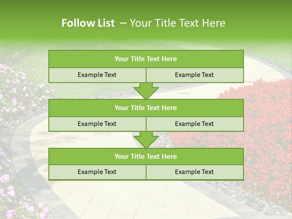 Cobble Tranquil Outdoor PowerPoint Template