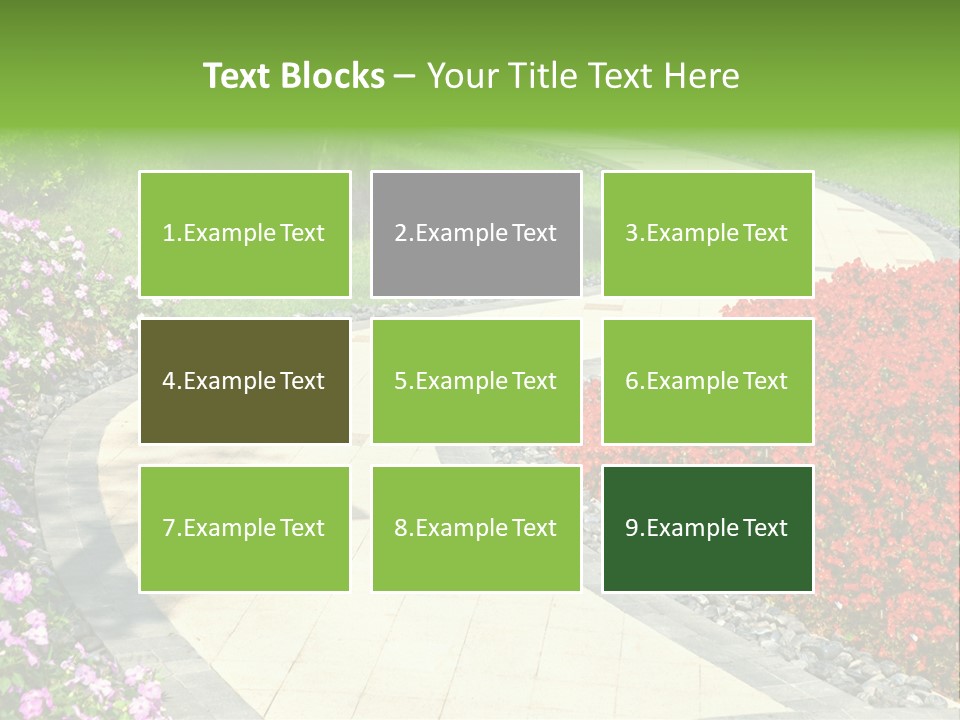Cobble Tranquil Outdoor PowerPoint Template