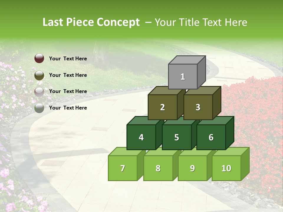 Cobble Tranquil Outdoor PowerPoint Template
