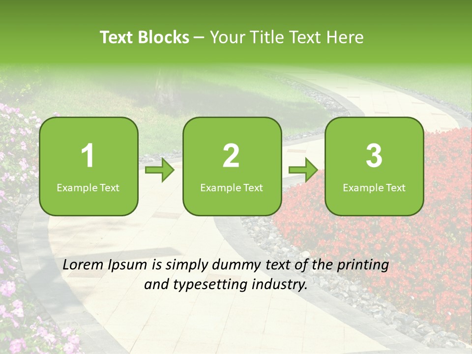 Cobble Tranquil Outdoor PowerPoint Template