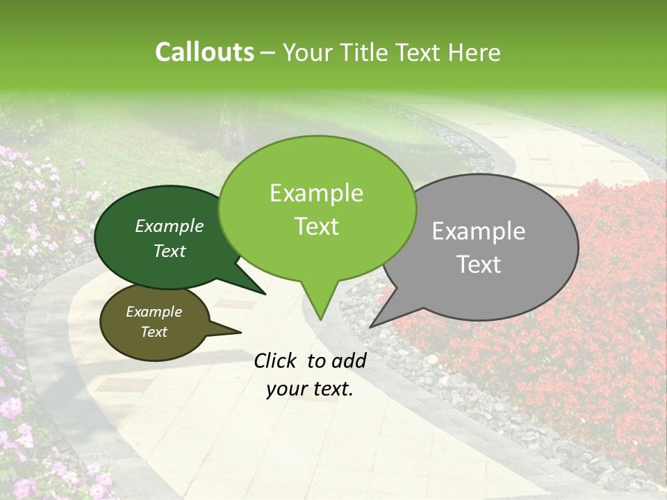 Cobble Tranquil Outdoor PowerPoint Template