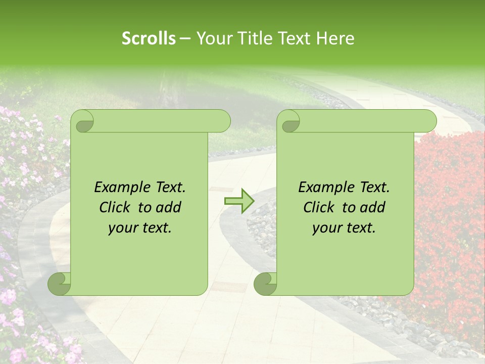Cobble Tranquil Outdoor PowerPoint Template