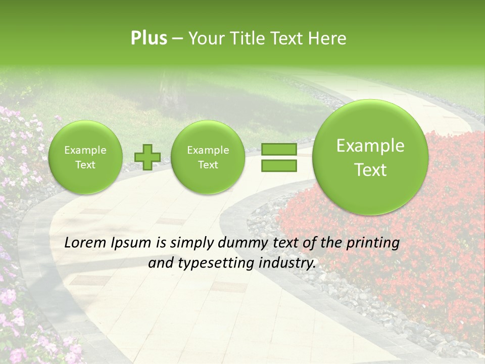 Cobble Tranquil Outdoor PowerPoint Template