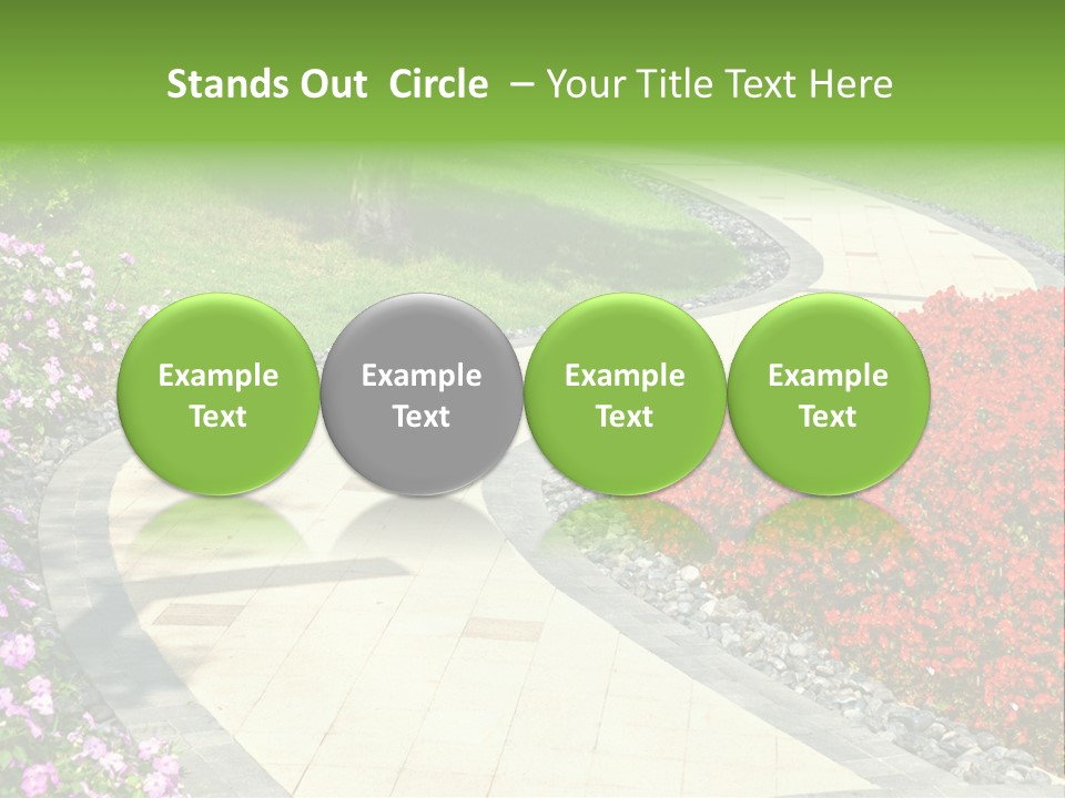 Cobble Tranquil Outdoor PowerPoint Template