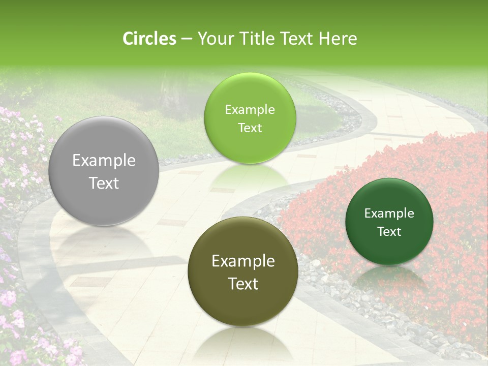 Cobble Tranquil Outdoor PowerPoint Template