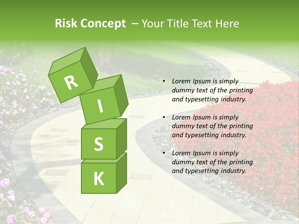 Cobble Tranquil Outdoor PowerPoint Template