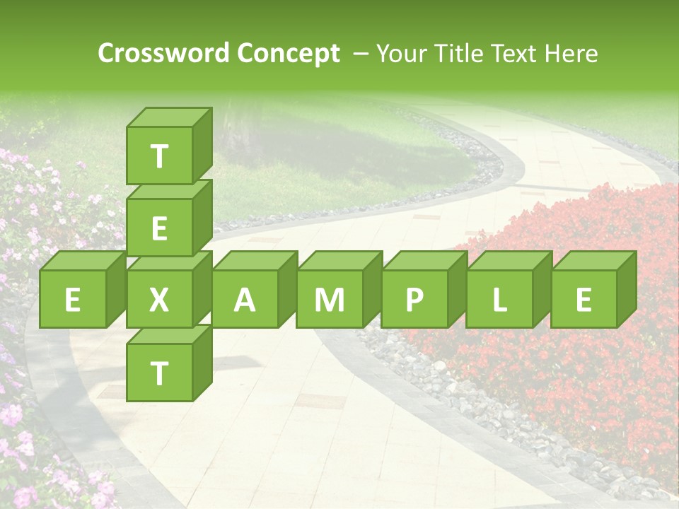 Cobble Tranquil Outdoor PowerPoint Template