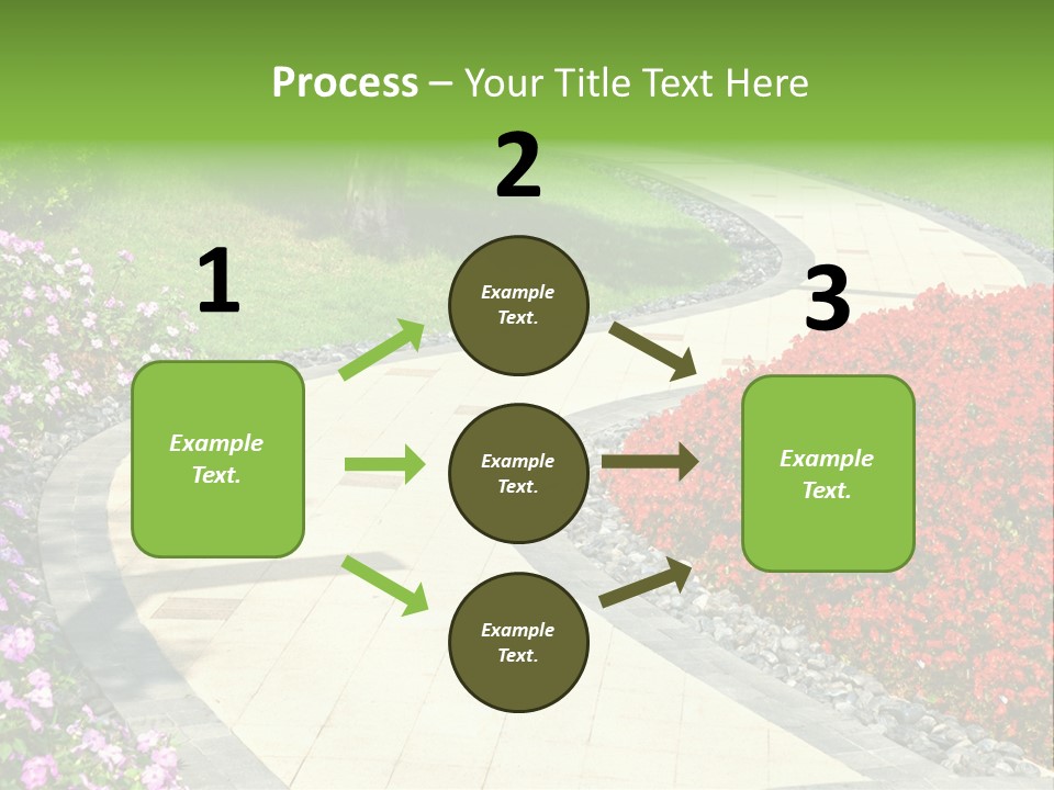Cobble Tranquil Outdoor PowerPoint Template