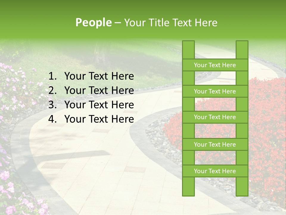Cobble Tranquil Outdoor PowerPoint Template