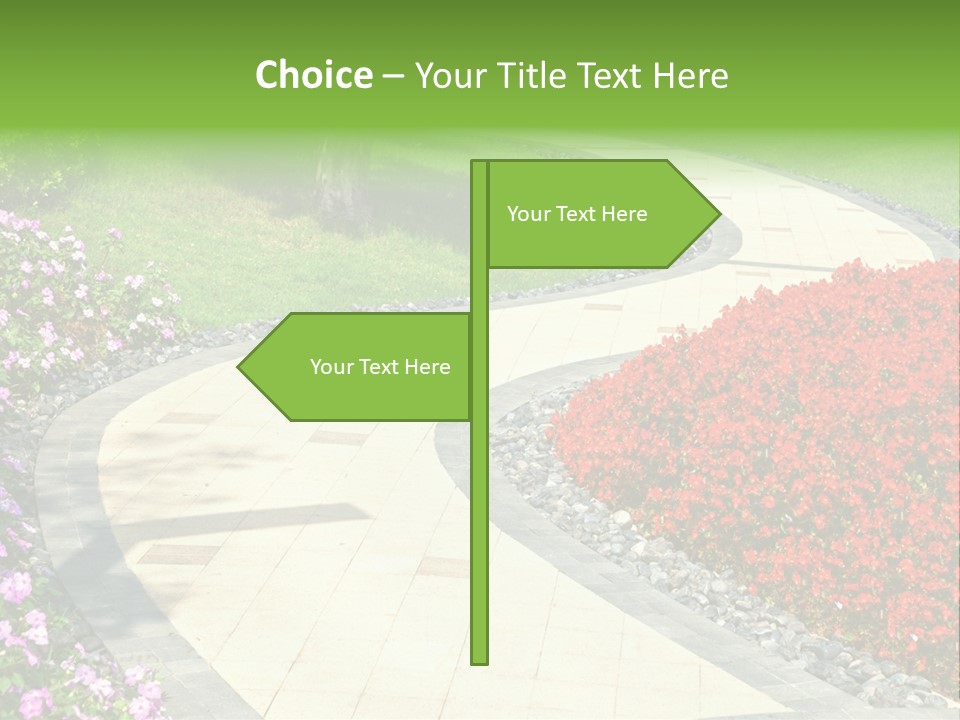 Cobble Tranquil Outdoor PowerPoint Template