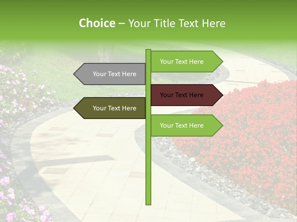 Cobble Tranquil Outdoor PowerPoint Template