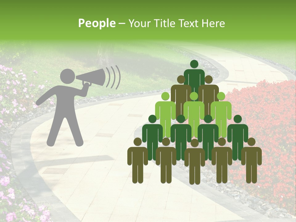 Cobble Tranquil Outdoor PowerPoint Template